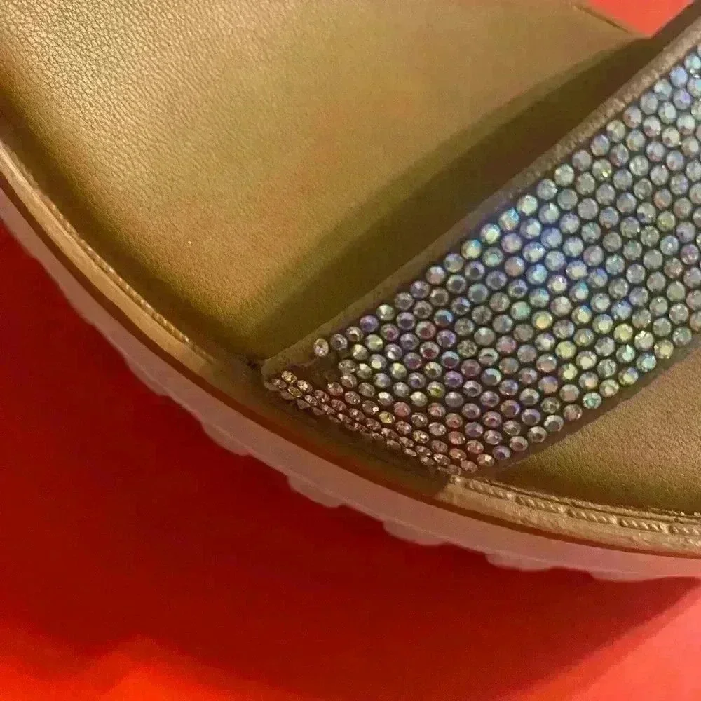 Madden Girl Rhinestone wedge shoes. women’s size 9M